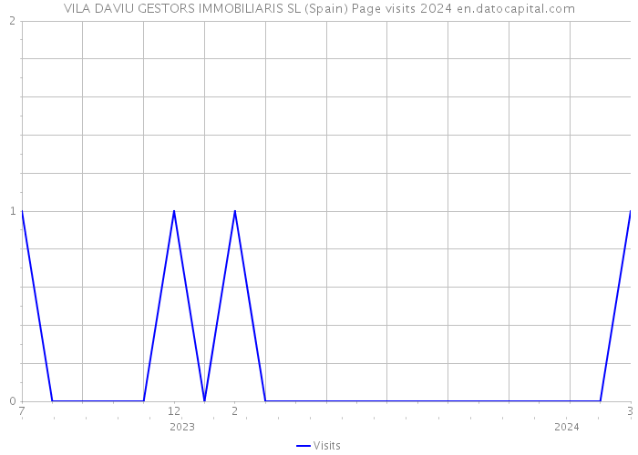 VILA DAVIU GESTORS IMMOBILIARIS SL (Spain) Page visits 2024 