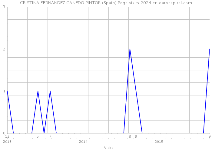 CRISTINA FERNANDEZ CANEDO PINTOR (Spain) Page visits 2024 