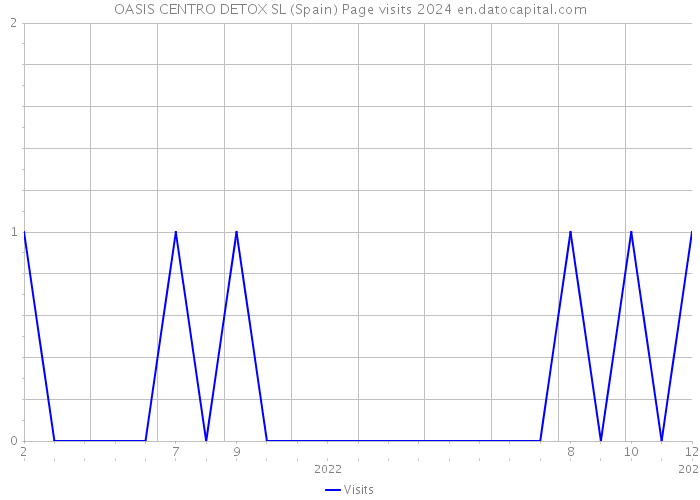 OASIS CENTRO DETOX SL (Spain) Page visits 2024 