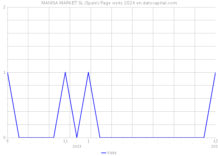 MANISA MARKET SL (Spain) Page visits 2024 