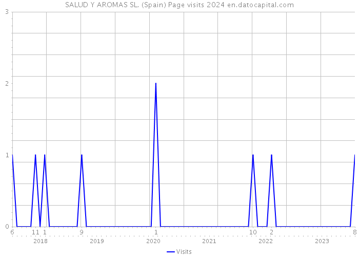 SALUD Y AROMAS SL. (Spain) Page visits 2024 