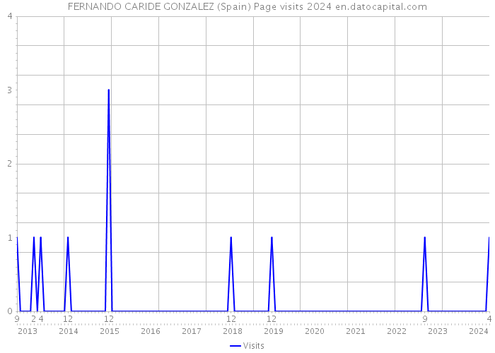 FERNANDO CARIDE GONZALEZ (Spain) Page visits 2024 
