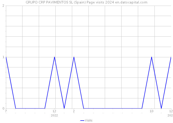 GRUPO CRP PAVIMENTOS SL (Spain) Page visits 2024 
