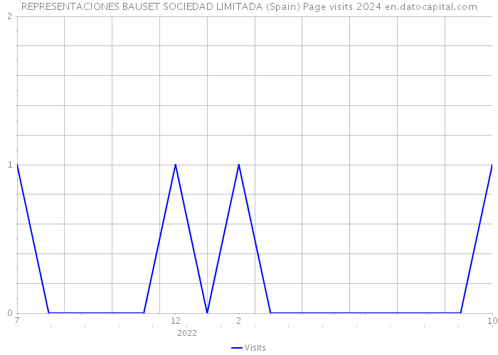 REPRESENTACIONES BAUSET SOCIEDAD LIMITADA (Spain) Page visits 2024 