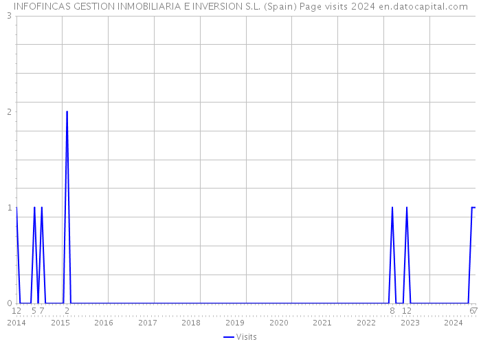 INFOFINCAS GESTION INMOBILIARIA E INVERSION S.L. (Spain) Page visits 2024 