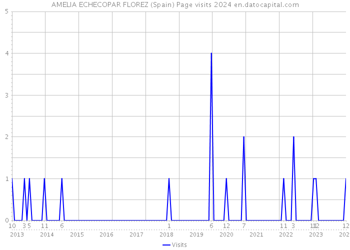 AMELIA ECHECOPAR FLOREZ (Spain) Page visits 2024 