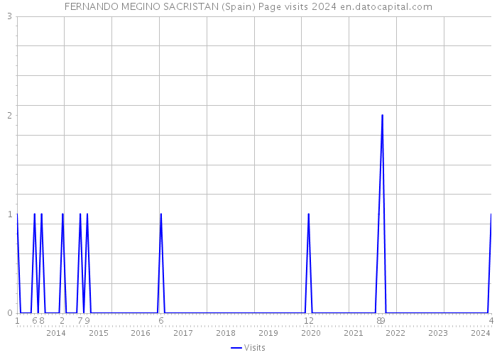 FERNANDO MEGINO SACRISTAN (Spain) Page visits 2024 