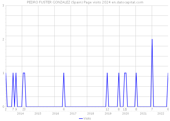 PEDRO FUSTER GONZALEZ (Spain) Page visits 2024 