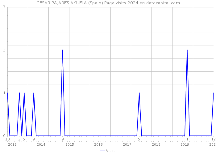 CESAR PAJARES AYUELA (Spain) Page visits 2024 