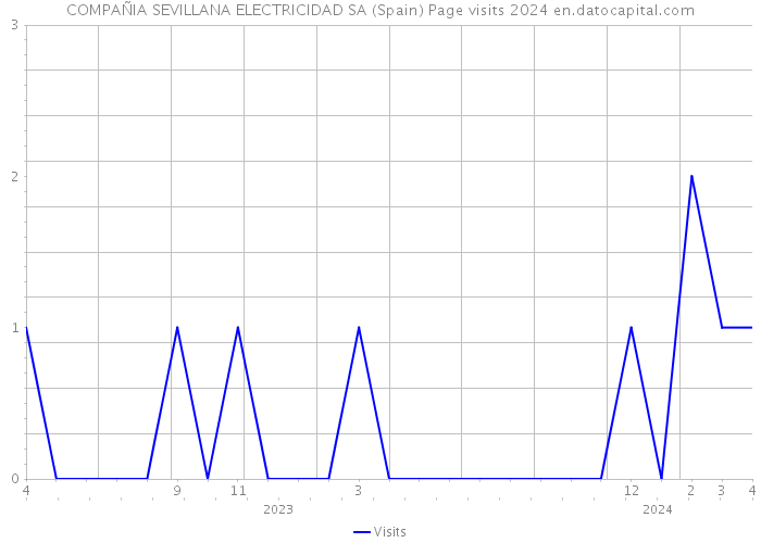 COMPAÑIA SEVILLANA ELECTRICIDAD SA (Spain) Page visits 2024 