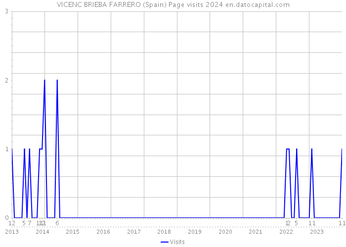 VICENC BRIEBA FARRERO (Spain) Page visits 2024 