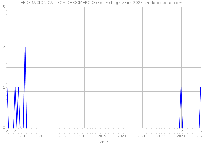 FEDERACION GALLEGA DE COMERCIO (Spain) Page visits 2024 