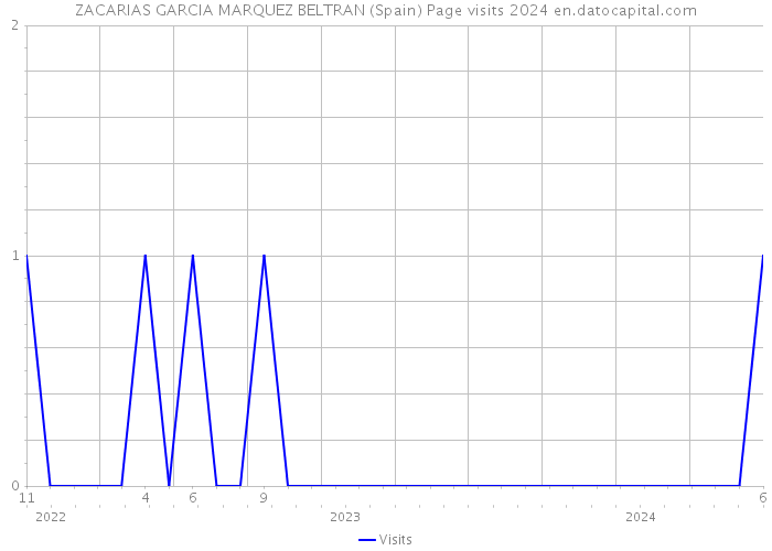 ZACARIAS GARCIA MARQUEZ BELTRAN (Spain) Page visits 2024 