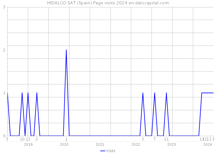 HIDALGO SAT (Spain) Page visits 2024 