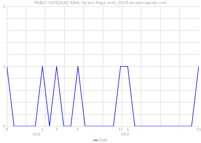 PABLO GONZALEZ ABAL (Spain) Page visits 2024 