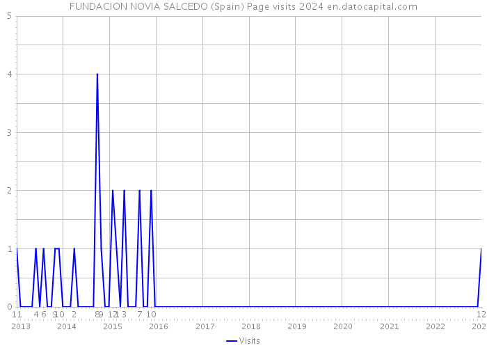 FUNDACION NOVIA SALCEDO (Spain) Page visits 2024 