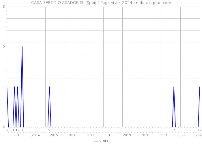 CASA SERODIO ASADOR SL (Spain) Page visits 2024 