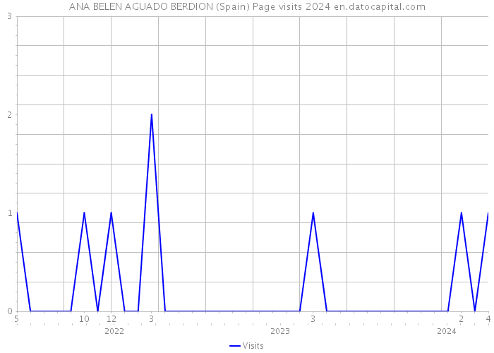 ANA BELEN AGUADO BERDION (Spain) Page visits 2024 