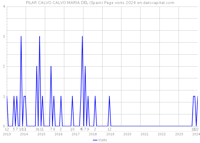 PILAR CALVO CALVO MARIA DEL (Spain) Page visits 2024 