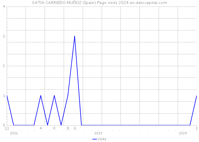 KATIA CARRIEDO MUÑOZ (Spain) Page visits 2024 