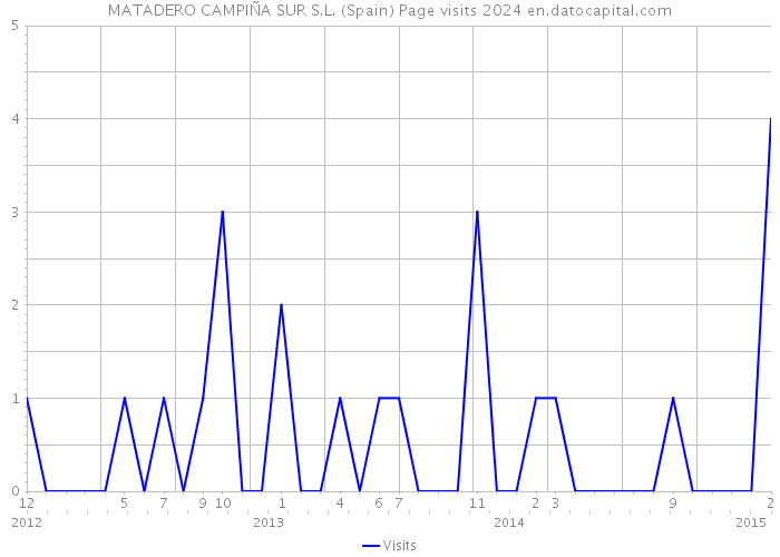 MATADERO CAMPIÑA SUR S.L. (Spain) Page visits 2024 