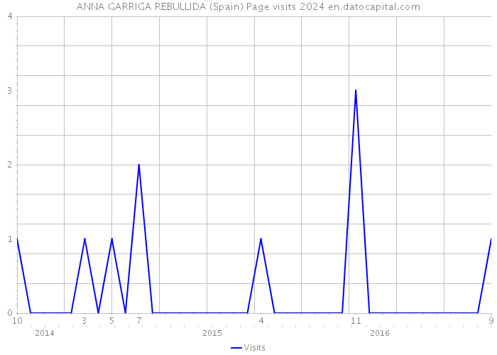 ANNA GARRIGA REBULLIDA (Spain) Page visits 2024 