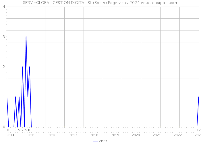 SERVI-GLOBAL GESTION DIGITAL SL (Spain) Page visits 2024 