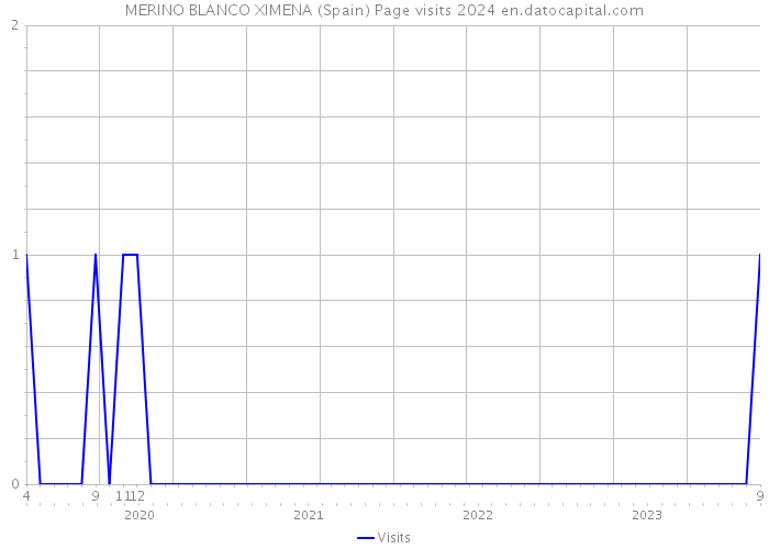 MERINO BLANCO XIMENA (Spain) Page visits 2024 