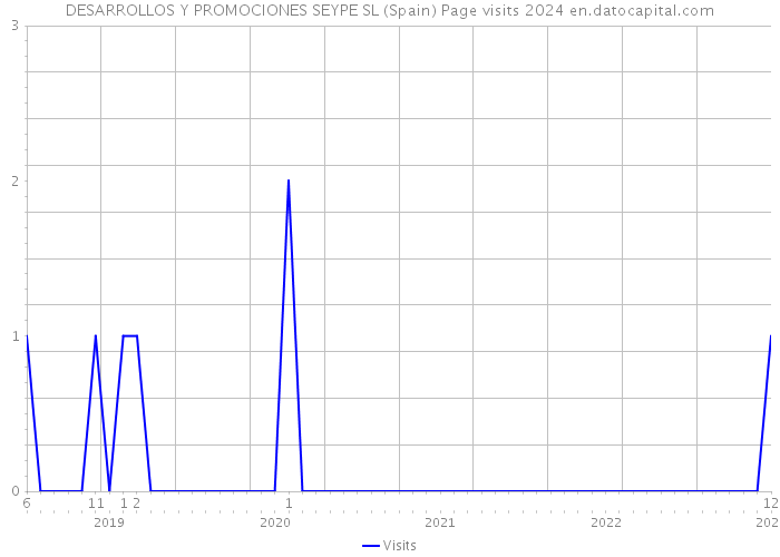 DESARROLLOS Y PROMOCIONES SEYPE SL (Spain) Page visits 2024 