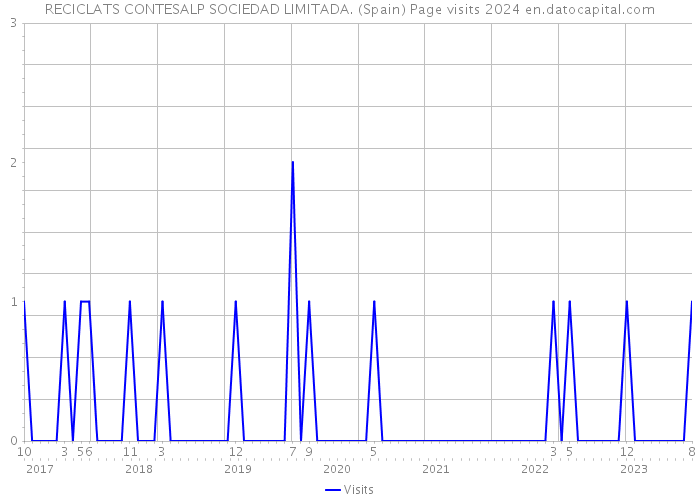 RECICLATS CONTESALP SOCIEDAD LIMITADA. (Spain) Page visits 2024 