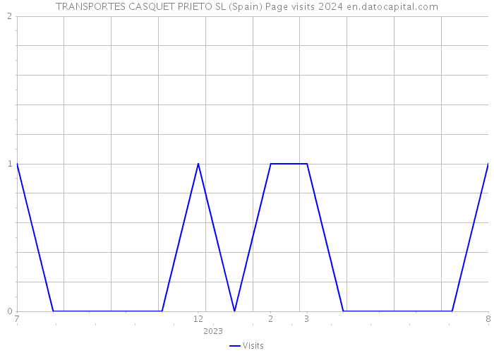 TRANSPORTES CASQUET PRIETO SL (Spain) Page visits 2024 