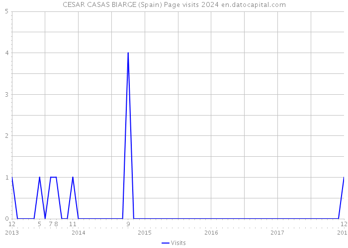 CESAR CASAS BIARGE (Spain) Page visits 2024 