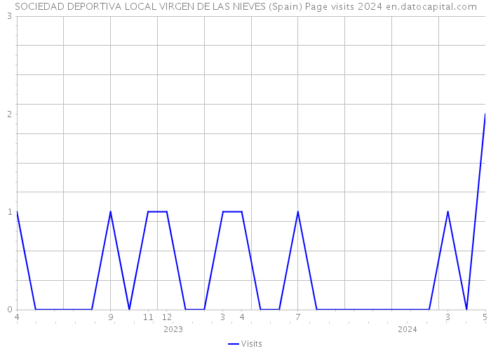 SOCIEDAD DEPORTIVA LOCAL VIRGEN DE LAS NIEVES (Spain) Page visits 2024 