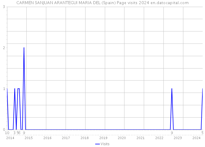 CARMEN SANJUAN ARANTEGUI MARIA DEL (Spain) Page visits 2024 
