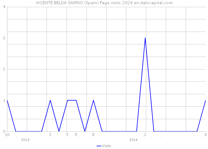 VICENTE BELDA SARRIO (Spain) Page visits 2024 