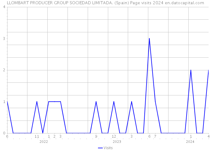 LLOMBART PRODUCER GROUP SOCIEDAD LIMITADA. (Spain) Page visits 2024 