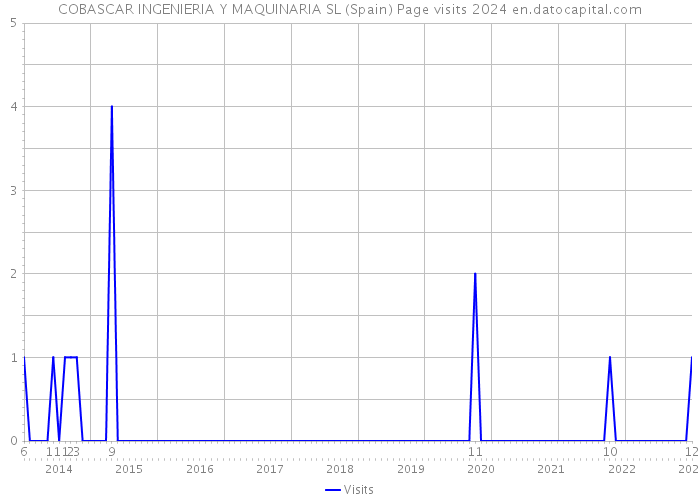 COBASCAR INGENIERIA Y MAQUINARIA SL (Spain) Page visits 2024 