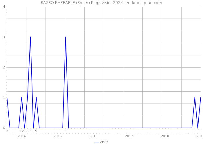 BASSO RAFFAELE (Spain) Page visits 2024 