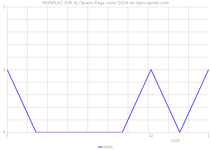 MONPLAC SUR SL (Spain) Page visits 2024 