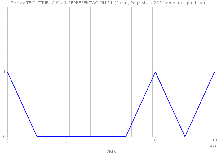 PAYMATE DISTRIBUCION & REPRESENTACION S.L (Spain) Page visits 2024 