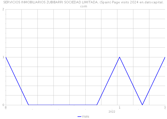 SERVICIOS INMOBILIARIOS ZUBIBARRI SOCIEDAD LIMITADA. (Spain) Page visits 2024 