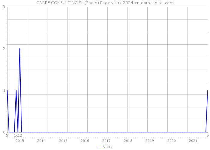 CARPE CONSULTING SL (Spain) Page visits 2024 
