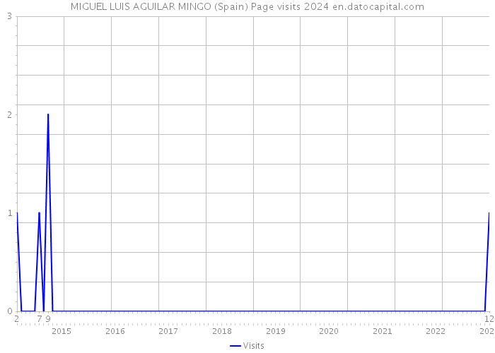 MIGUEL LUIS AGUILAR MINGO (Spain) Page visits 2024 