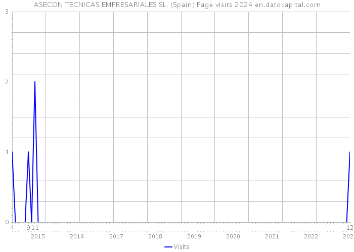 ASECON TECNICAS EMPRESARIALES SL. (Spain) Page visits 2024 