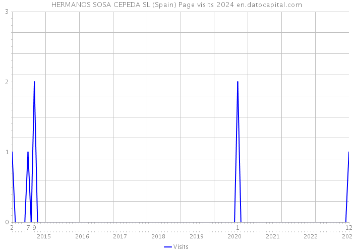 HERMANOS SOSA CEPEDA SL (Spain) Page visits 2024 