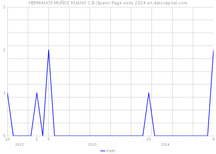 HERMANOS MUÑOZ RUANO C.B (Spain) Page visits 2024 