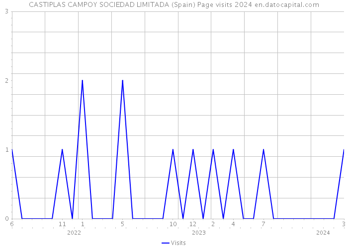 CASTIPLAS CAMPOY SOCIEDAD LIMITADA (Spain) Page visits 2024 