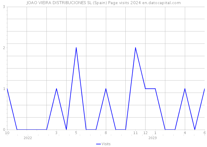 JOAO VIEIRA DISTRIBUCIONES SL (Spain) Page visits 2024 