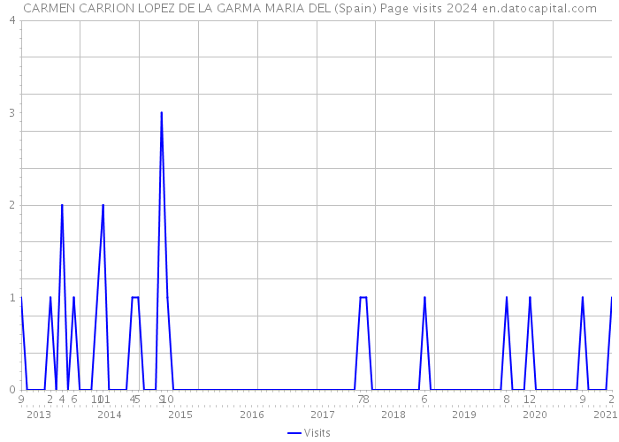 CARMEN CARRION LOPEZ DE LA GARMA MARIA DEL (Spain) Page visits 2024 