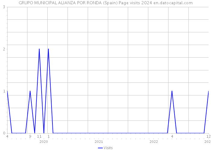 GRUPO MUNICIPAL ALIANZA POR RONDA (Spain) Page visits 2024 